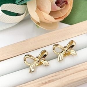 18K Gold Filled Cute Bow Studs