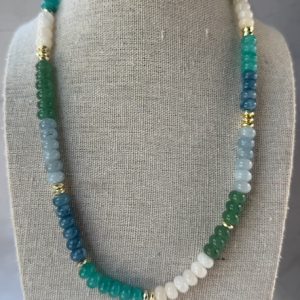 Tranquil Shores 8mm Gemstone Necklace
