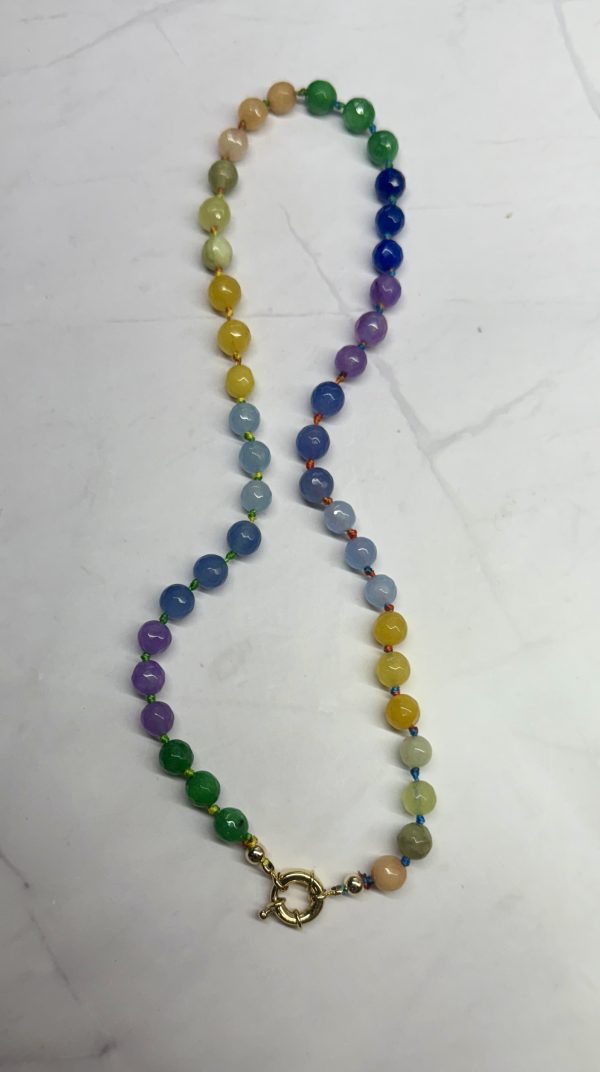 Harmony Dreams 8mm Round Gemstone Necklace - Image 2