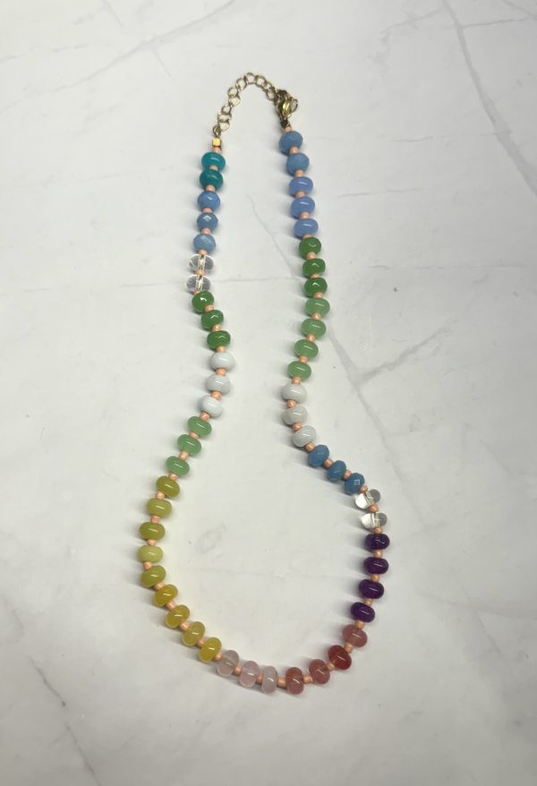 Prism Path 8mm Gemstone Necklace - Image 2
