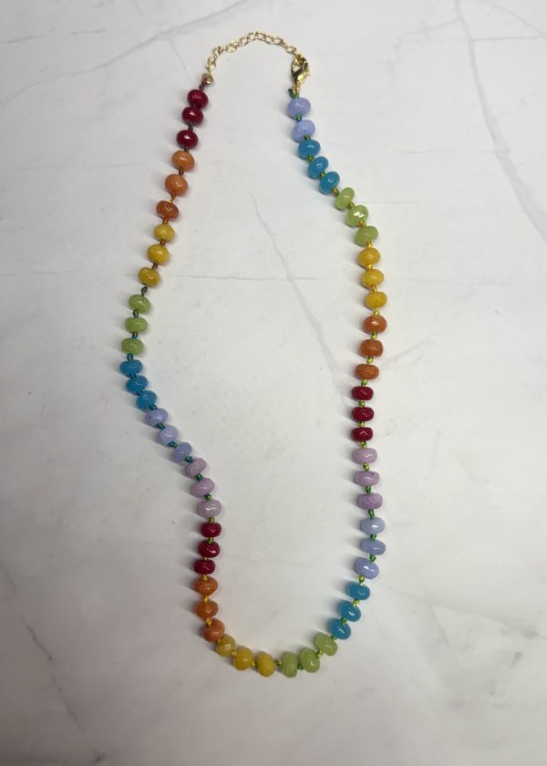 Festival Lights 8mm Gemstone Necklace - Image 2