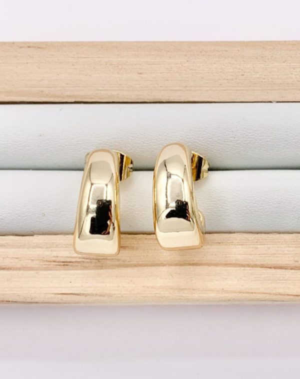 Minimalist Small Thick Hoops - Image 2