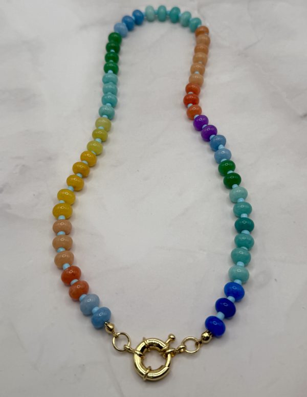 Aurora 8mm Gemstone Necklace - Image 2