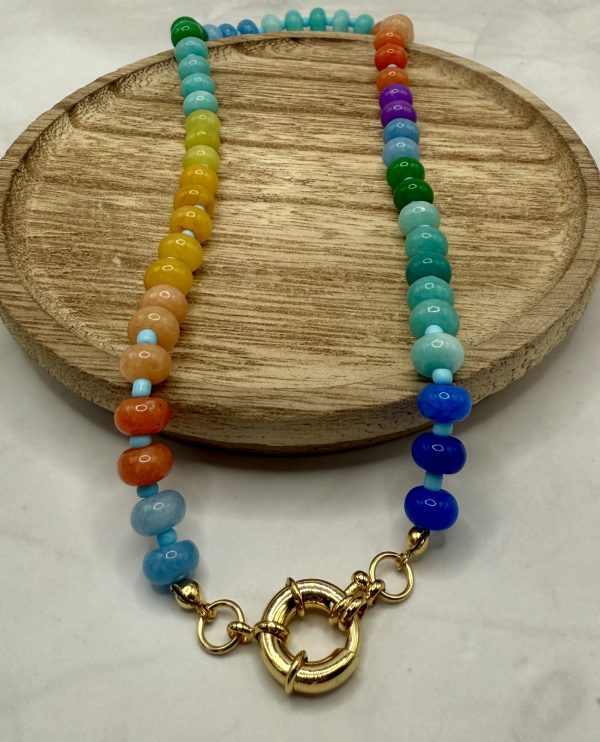 Aurora 8mm Gemstone Necklace - Image 3
