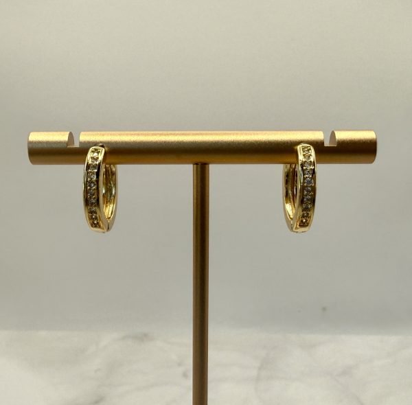 18k Gold Filled Huggie Star Earrings - Image 3