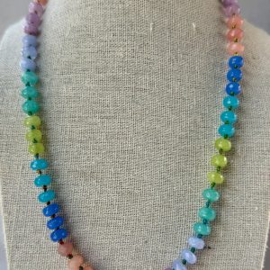 Rainbow Radiance Gemstone Necklace